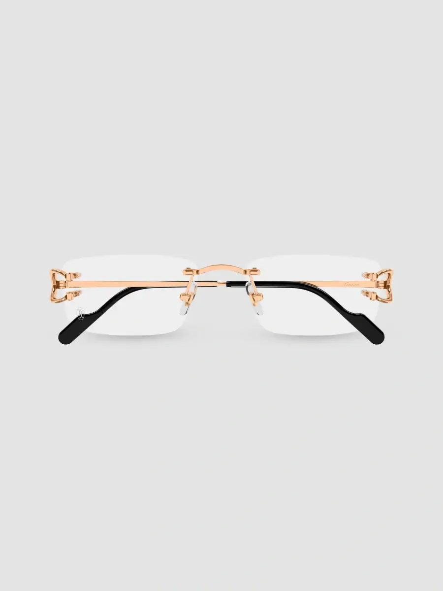 Cartier Women's Motifs De 56MM Décor C Classique Rose Gold-Plated Rimless Optical Glasses | Thumbnail 2