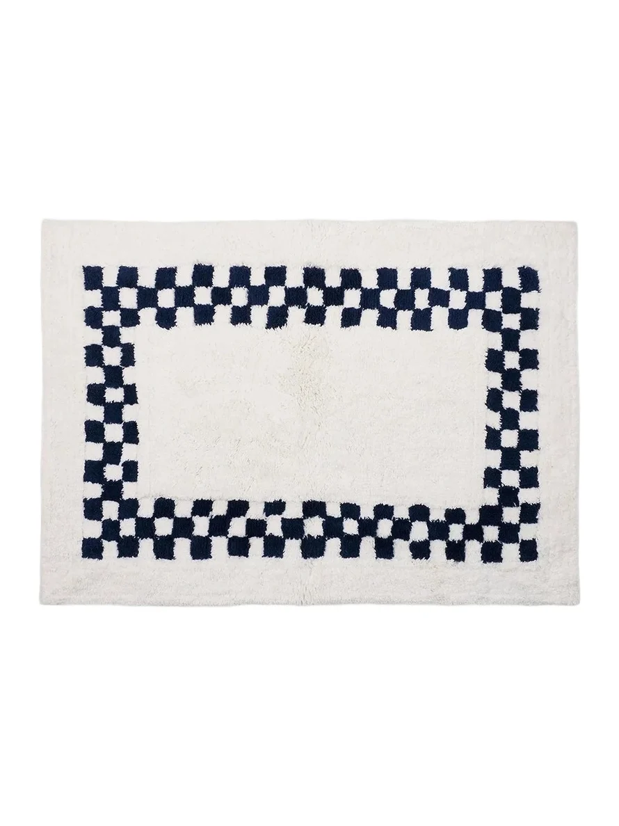 MacKenzie-Childs Check Cotton Bath Rug