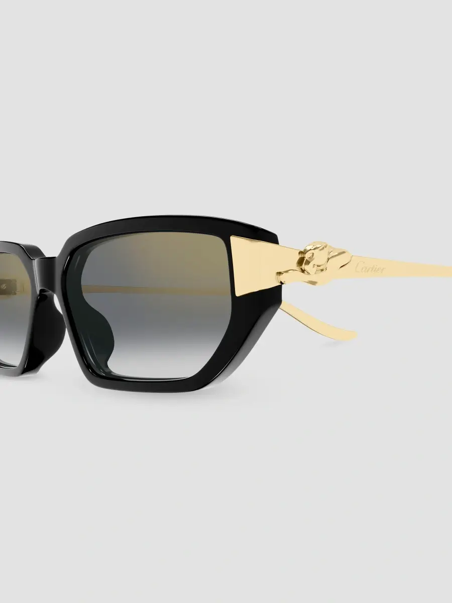 Cartier Women's Panthère De 54MM Panthère Classic 24 Carat Gold-Plated Metal Rectangular Sunglasses | Thumbnail 3 Cartier Women's Panthère De 54MM Panthère Classic 24 Carat Gold-Plated Metal Rectangular Sunglasses | Thumbnail 3