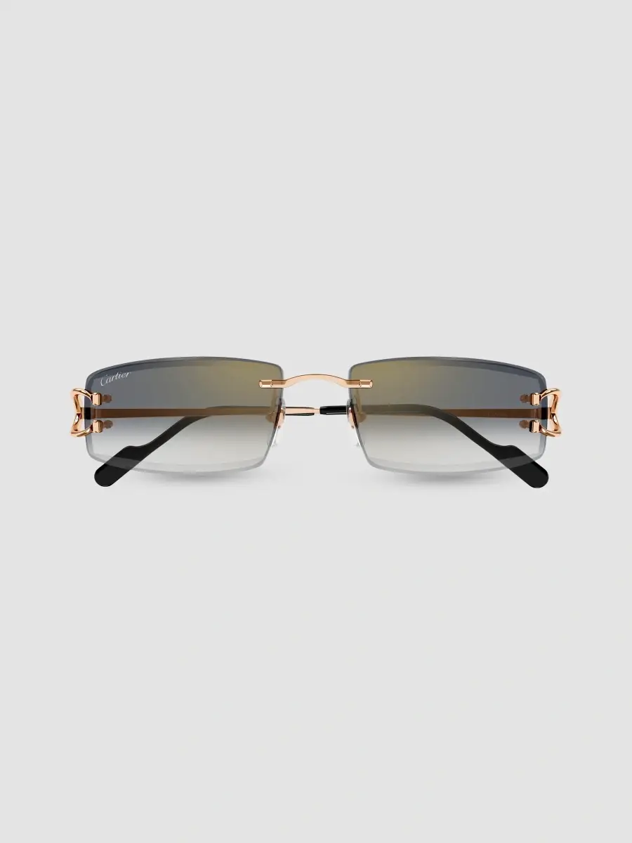 Cartier Women's Motifs De 56MM Décor C Classique Rose Gold-Plated Rectangular Sunglasses | Thumbnail 2 Cartier Women's Motifs De 56MM Décor C Classique Rose Gold-Plated Rectangular Sunglasses | Thumbnail 2