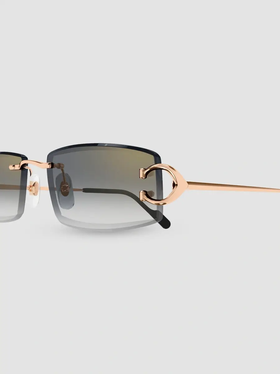 Cartier Women's Motifs De 56MM Décor C Classique Rose Gold-Plated Rectangular Sunglasses | Thumbnail 3 Cartier Women's Motifs De 56MM Décor C Classique Rose Gold-Plated Rectangular Sunglasses | Thumbnail 3