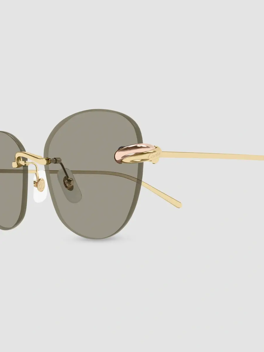 Cartier Women's Trinity 57MM 24-Carat Rose Gold Metal Rimless Butterfly Sunglasses | Thumbnail 3 Cartier Women's Trinity 57MM 24-Carat Rose Gold Metal Rimless Butterfly Sunglasses | Thumbnail 3