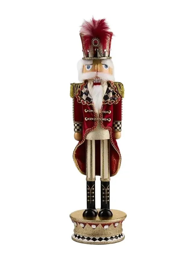 MacKenzie-Childs Traditional Wooden Christmas Nutcracker