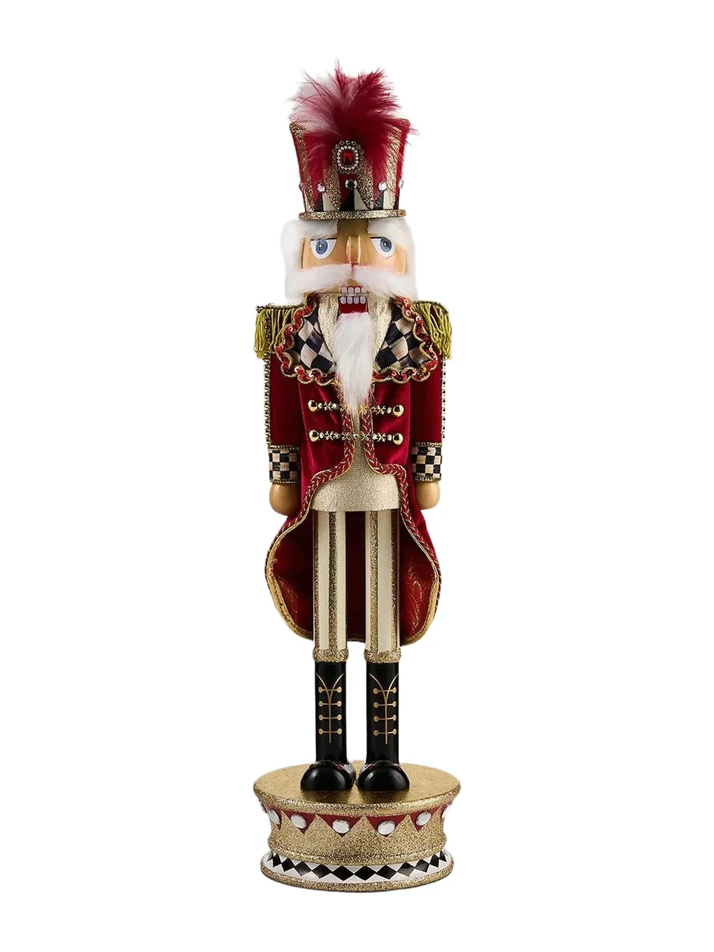 MacKenzie-Childs Traditional Wooden Christmas Nutcracker