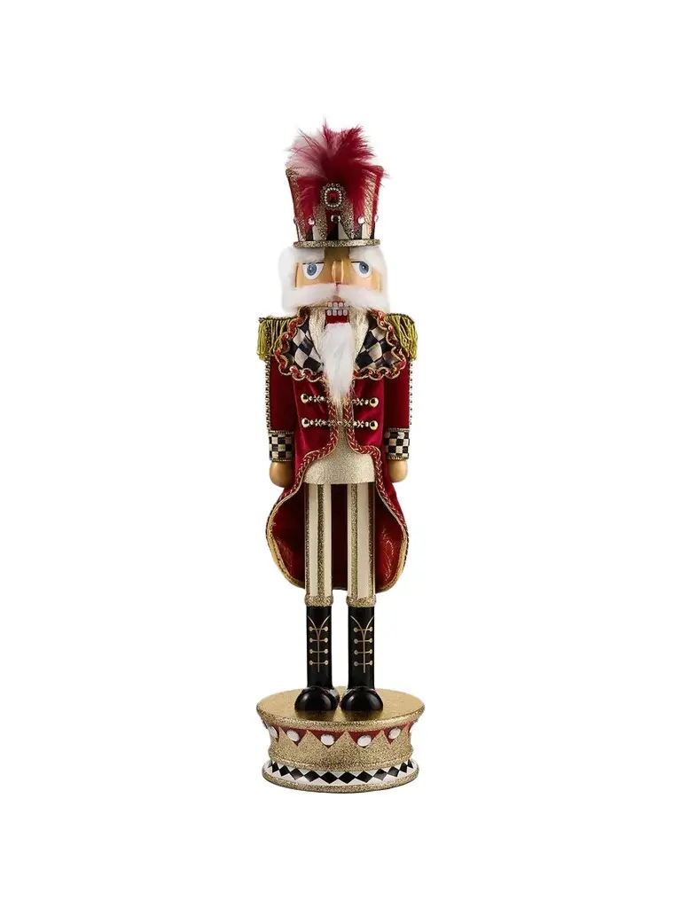 MacKenzie-Childs Traditional Wooden Christmas Nutcracker