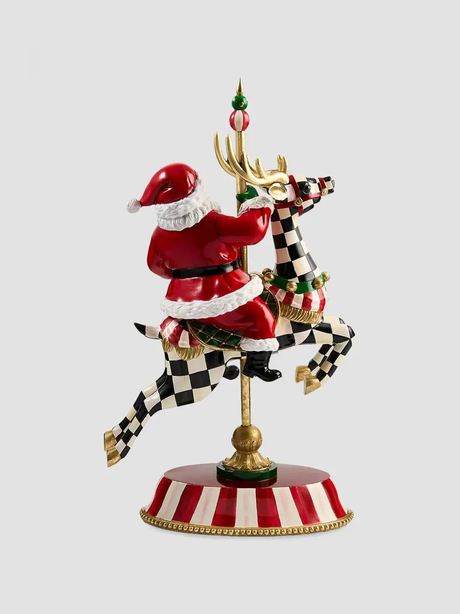 MacKenzie-Childs Carousel Santa Figurine | Thumbnail 2 MacKenzie-Childs Carousel Santa Figurine | Thumbnail 2