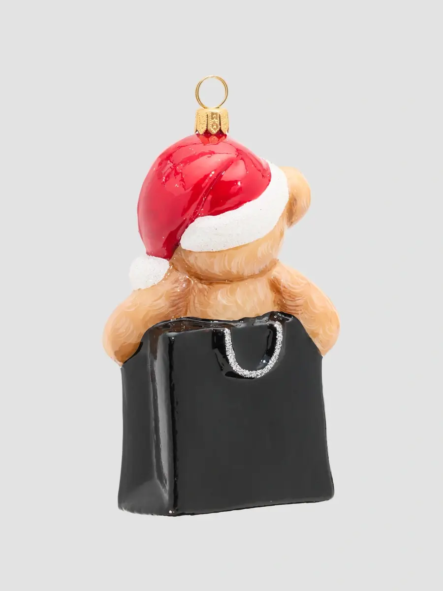 Saks Fifth Avenue Teddy Bear In SFA Shopping Bag Ornament | Thumbnail 2 Saks Fifth Avenue Teddy Bear In SFA Shopping Bag Ornament | Thumbnail 2