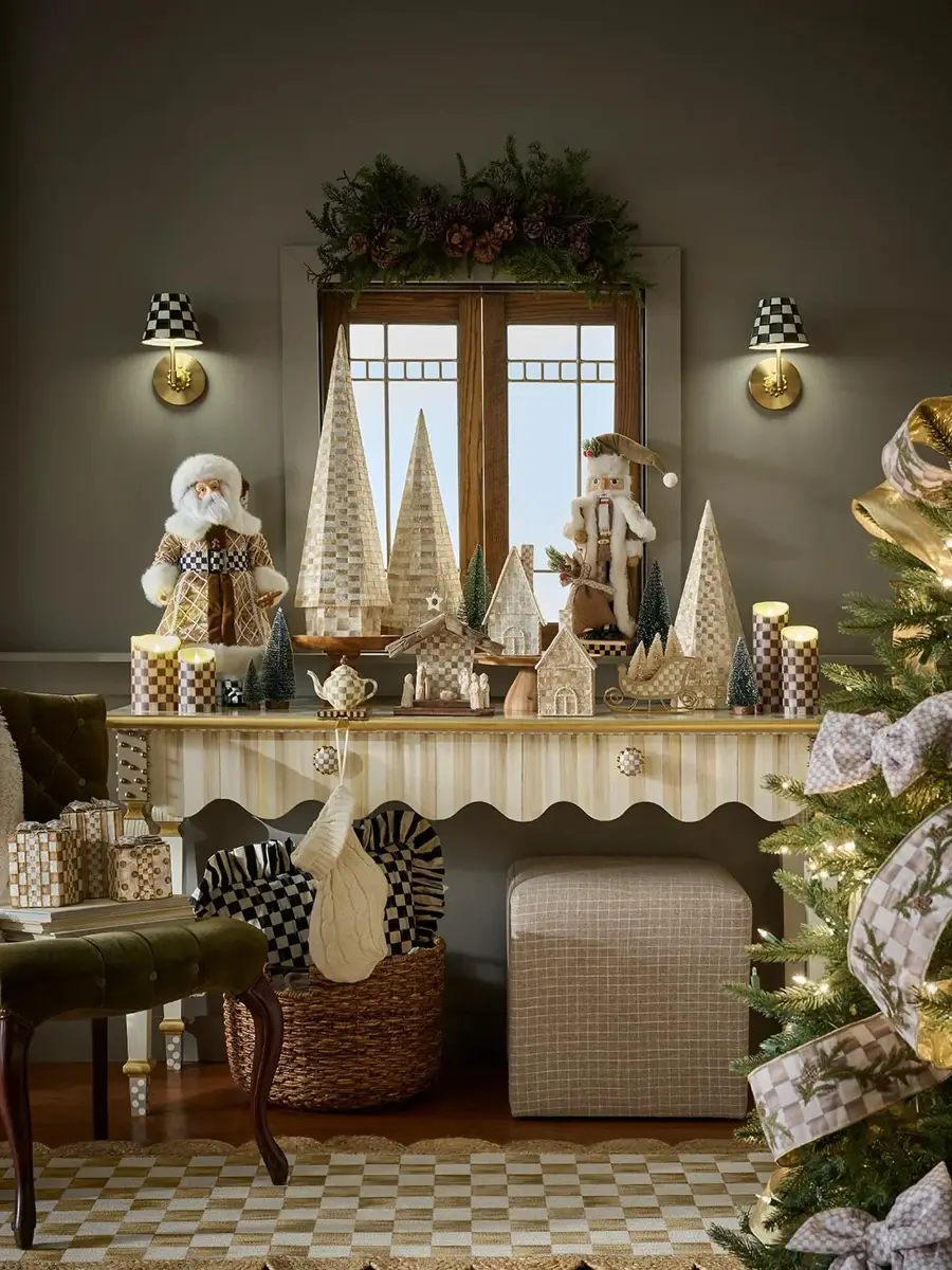 MacKenzie-Childs Merry Christmas Check Teapot Stocking Holder | Thumbnail 4 MacKenzie-Childs Merry Christmas Check Teapot Stocking Holder | Thumbnail 4