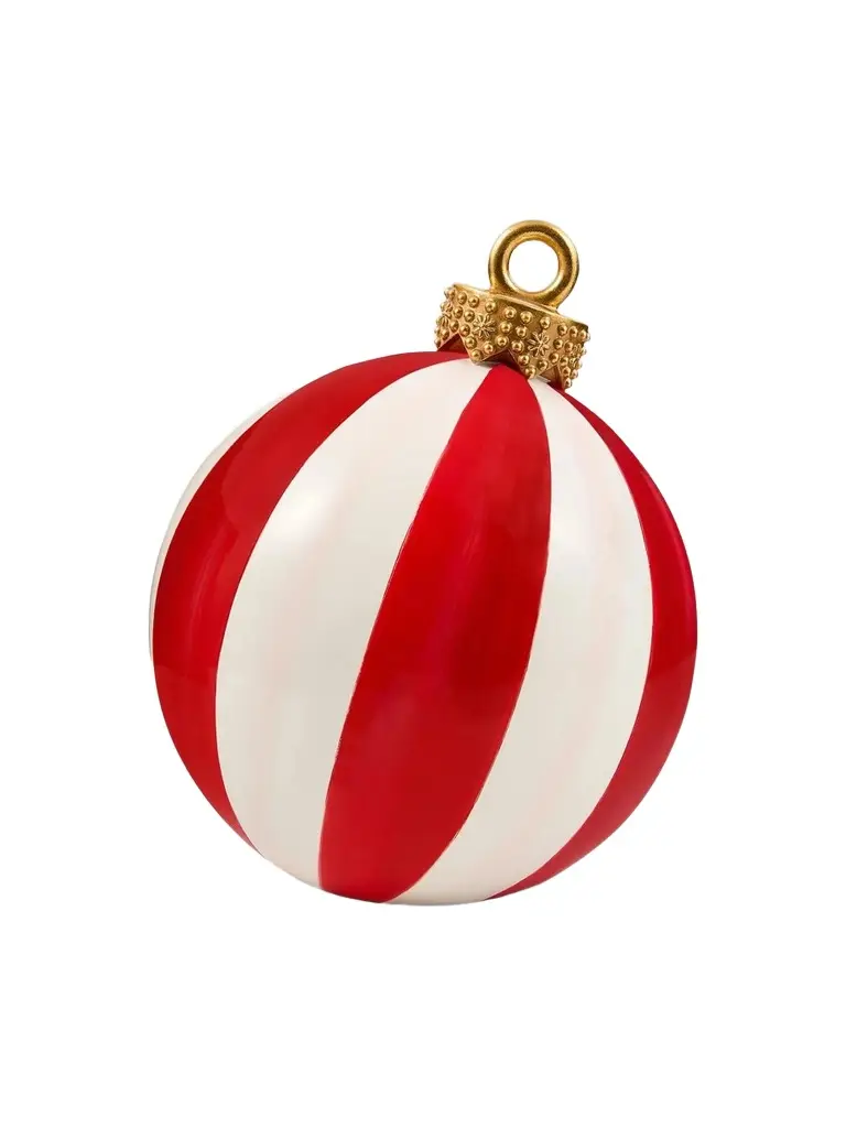 Red Stripe Medium Tabletop Ornament