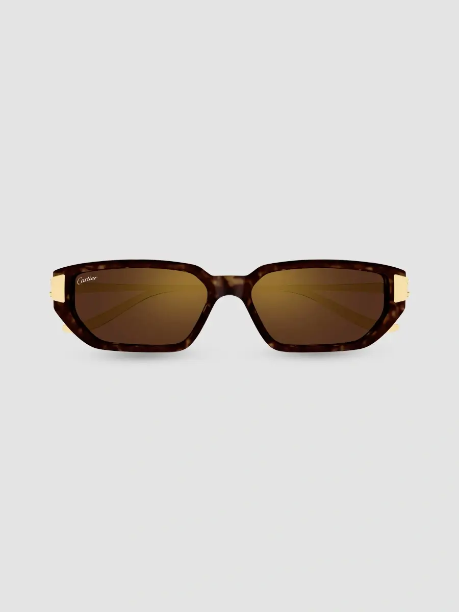 Cartier Women's Panthère De 54MM Panthère Classic 24 Carat Gold-Plated Metal Rectangular Sunglasses | Thumbnail 2 Cartier Women's Panthère De 54MM Panthère Classic 24 Carat Gold-Plated Metal Rectangular Sunglasses | Thumbnail 2