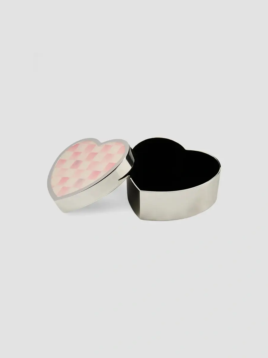 MacKenzie-Childs Rosy Check Heart Trinket Box | Thumbnail 2 MacKenzie-Childs Rosy Check Heart Trinket Box | Thumbnail 2