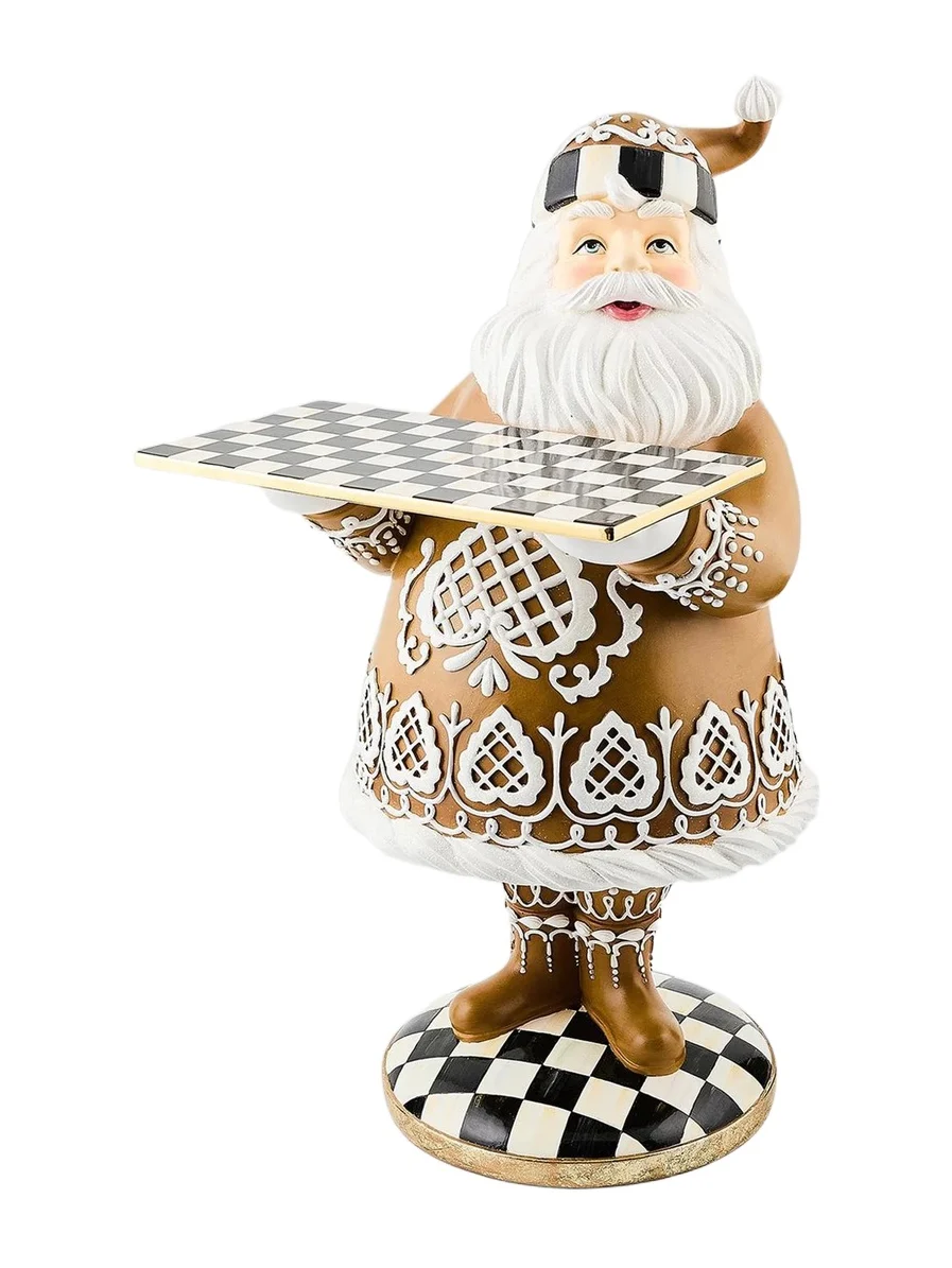MacKenzie-Childs Gingerbread Santa Butler