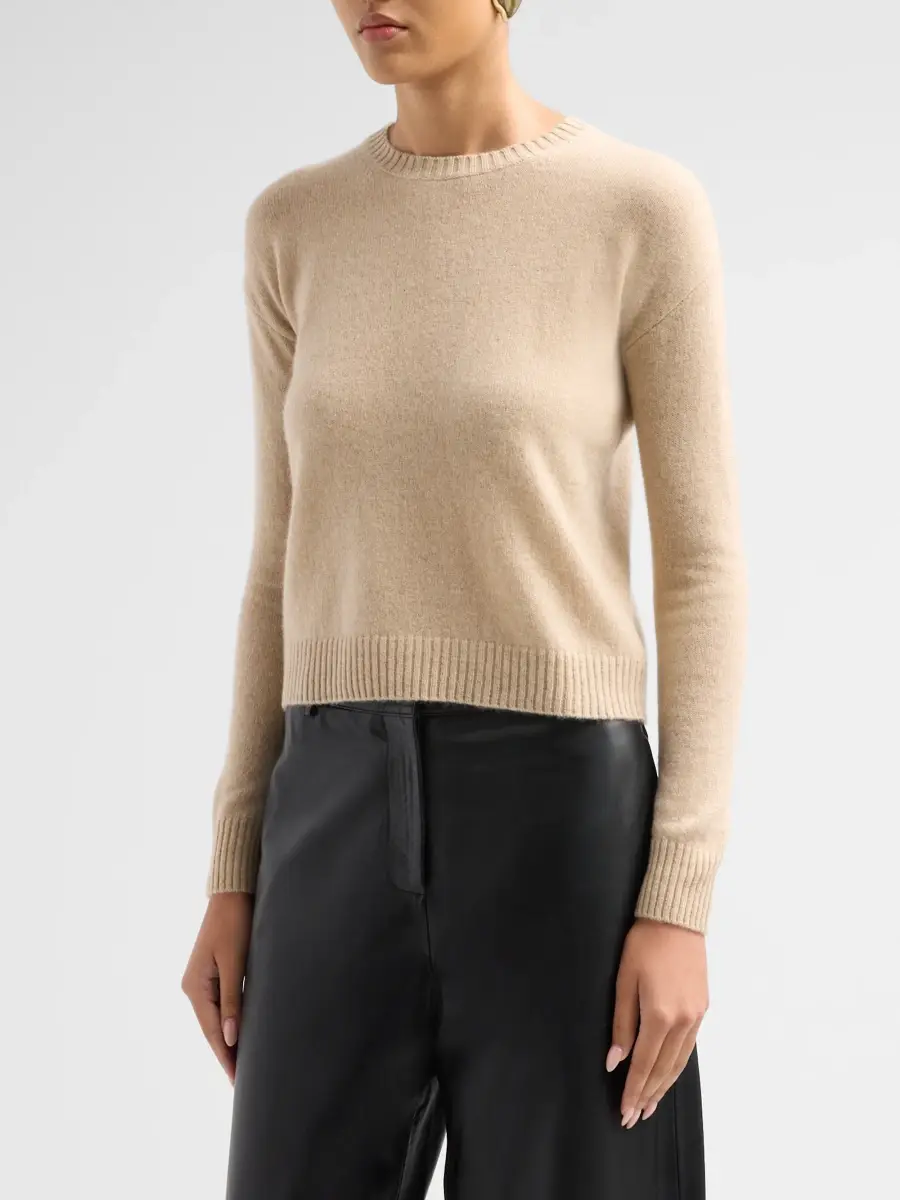 Saks Fifth Avenue Women's Basic Cashmere Easy Crewneck Sweater | Thumbnail 4 Saks Fifth Avenue Women's Basic Cashmere Easy Crewneck Sweater | Thumbnail 4