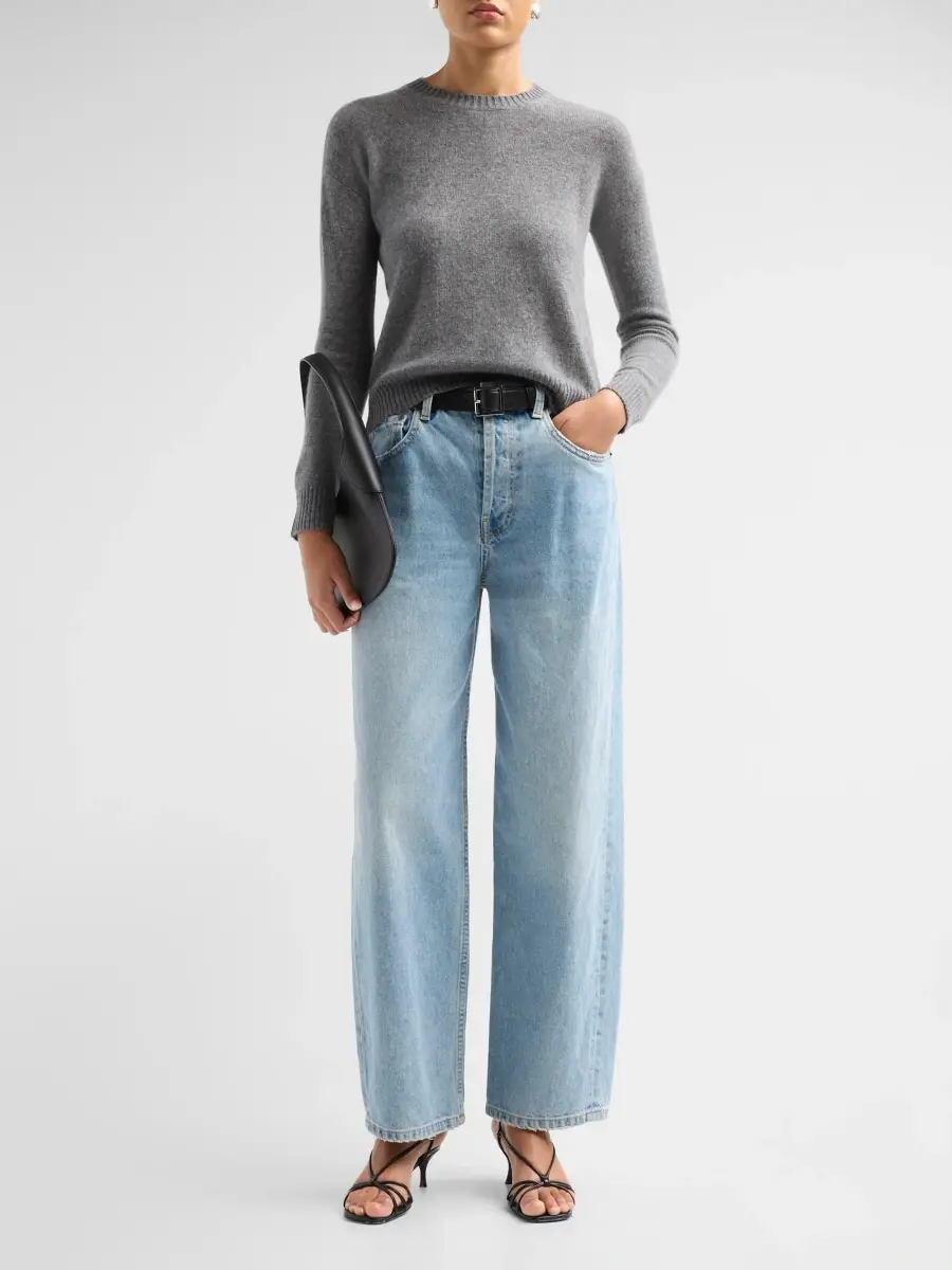 Saks Fifth Avenue Women's Basic Cashmere Easy Crewneck Sweater | Thumbnail 2 Saks Fifth Avenue Women's Basic Cashmere Easy Crewneck Sweater | Thumbnail 2