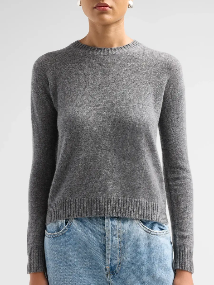 Saks Fifth Avenue Women's Basic Cashmere Easy Crewneck Sweater | Thumbnail 5 Saks Fifth Avenue Women's Basic Cashmere Easy Crewneck Sweater | Thumbnail 5