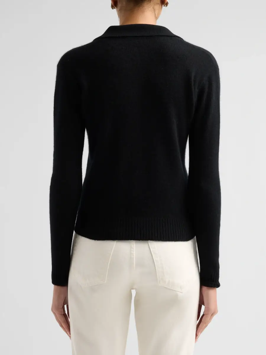 Saks Fifth Avenue Women's Basic Cashmere Polo Sweater | Thumbnail 3 Saks Fifth Avenue Women's Basic Cashmere Polo Sweater | Thumbnail 3