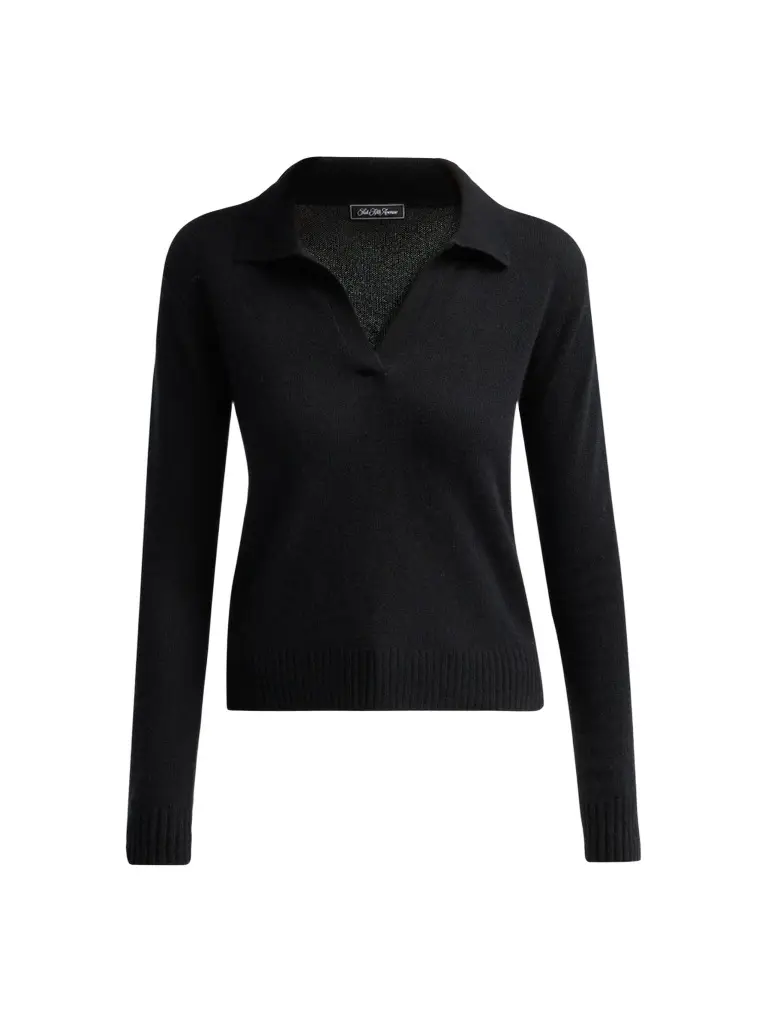 Saks Fifth Avenue Women's Basic Cashmere Polo Sweater