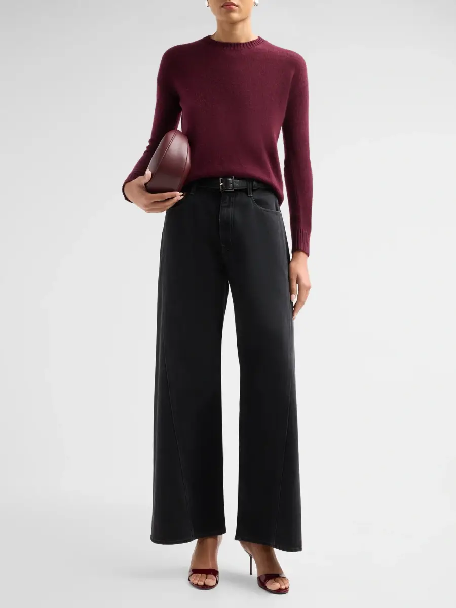 Saks Fifth Avenue Women's Basic Cashmere Easy Crewneck Sweater | Thumbnail 2 Saks Fifth Avenue Women's Basic Cashmere Easy Crewneck Sweater | Thumbnail 2