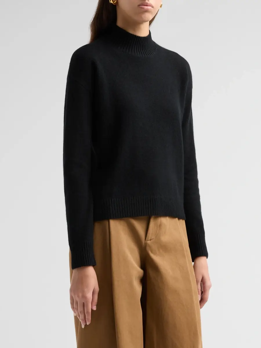 Saks Fifth Avenue Women's Basic Cashmere Mock Turtleneck Sweater | Thumbnail 4 Saks Fifth Avenue Women's Basic Cashmere Mock Turtleneck Sweater | Thumbnail 4