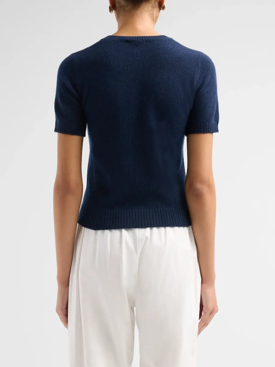 Saks Fifth Avenue Women's Basic Cashmere Shrunken Short-Sleeve Crewneck Sweater | Thumbnail 3 Saks Fifth Avenue Women's Basic Cashmere Shrunken Short-Sleeve Crewneck Sweater | Thumbnail 3