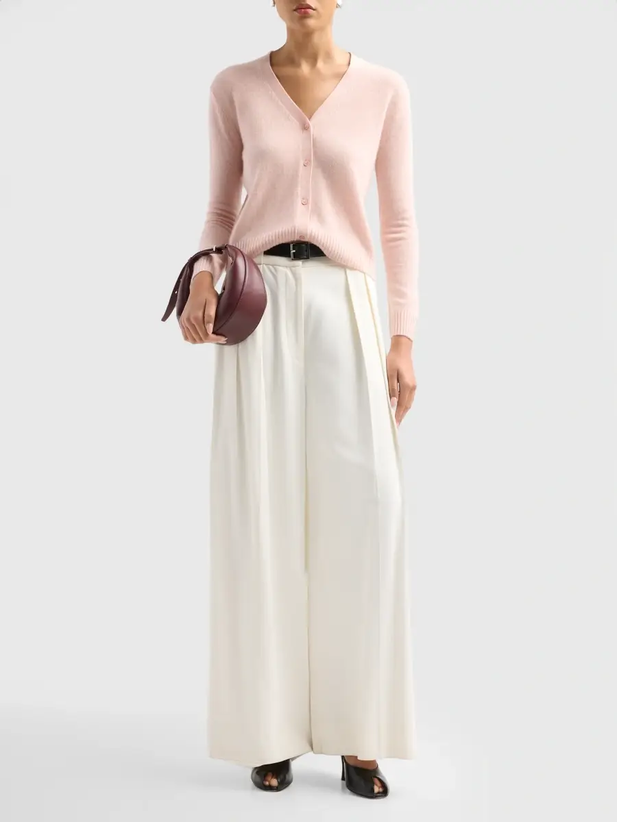 Saks Fifth Avenue Women's Basic V-Neck Cashmere Cardigan | Thumbnail 2 Saks Fifth Avenue Women's Basic V-Neck Cashmere Cardigan | Thumbnail 2