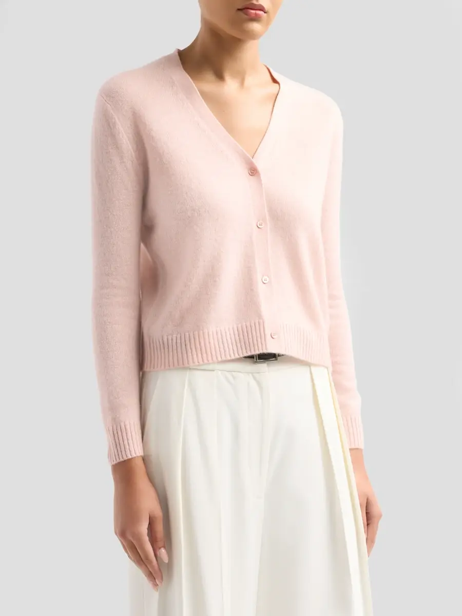 Saks Fifth Avenue Women's Basic V-Neck Cashmere Cardigan | Thumbnail 4 Saks Fifth Avenue Women's Basic V-Neck Cashmere Cardigan | Thumbnail 4