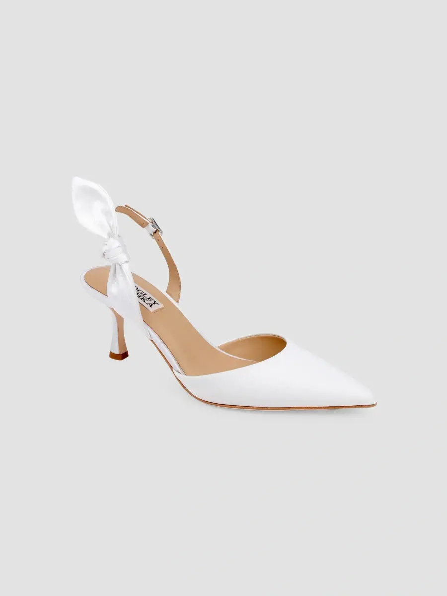 BADGLEY MISCHKA Women's Yuan 65MM Leather Slingback Pumps | Thumbnail 2 BADGLEY MISCHKA Women's Yuan 65MM Leather Slingback Pumps | Thumbnail 2