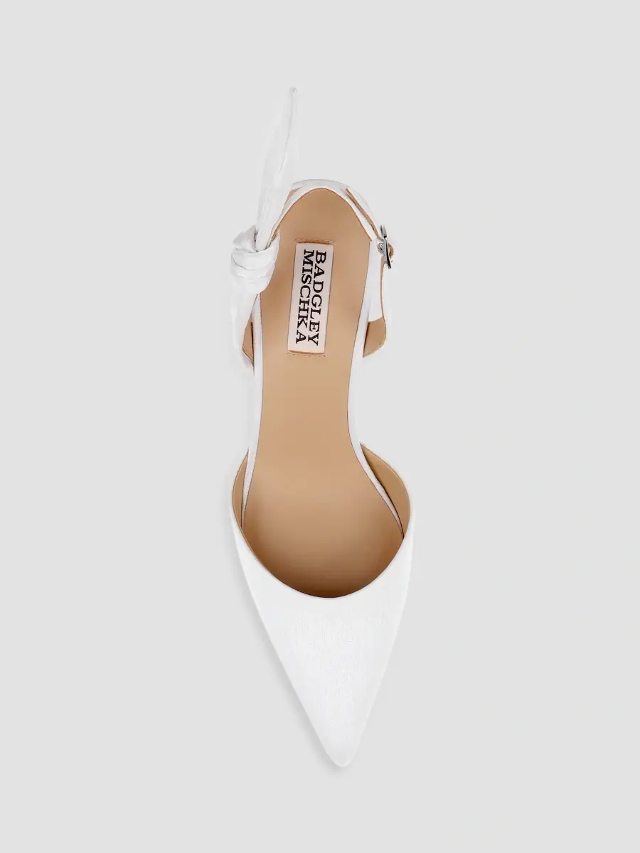BADGLEY MISCHKA Women's Yuan 65MM Leather Slingback Pumps | Thumbnail 4 BADGLEY MISCHKA Women's Yuan 65MM Leather Slingback Pumps | Thumbnail 4