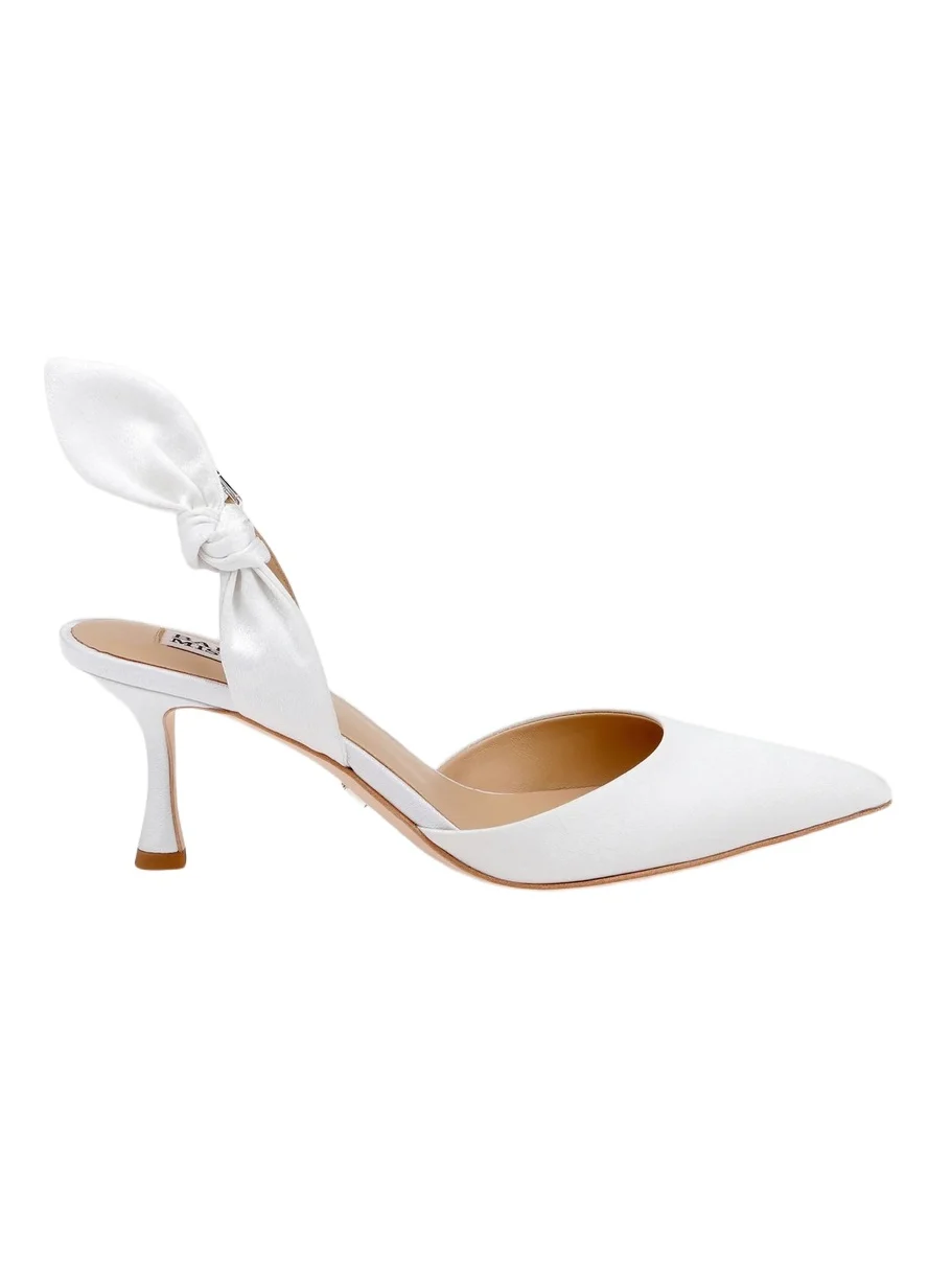 BADGLEY MISCHKA Women's Yuan 65MM Leather Slingback Pumps