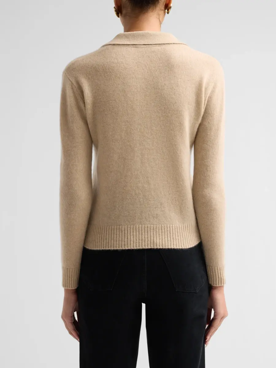 Saks Fifth Avenue Women's Basic Cashmere Polo Sweater | Thumbnail 3 Saks Fifth Avenue Women's Basic Cashmere Polo Sweater | Thumbnail 3