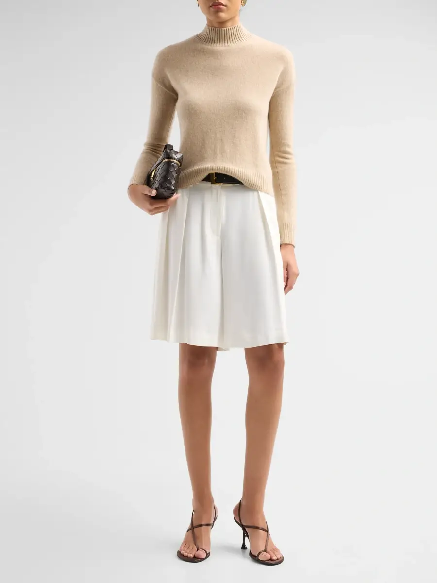 Saks Fifth Avenue Women's Basic Cashmere Mock Turtleneck Sweater | Thumbnail 2 Saks Fifth Avenue Women's Basic Cashmere Mock Turtleneck Sweater | Thumbnail 2