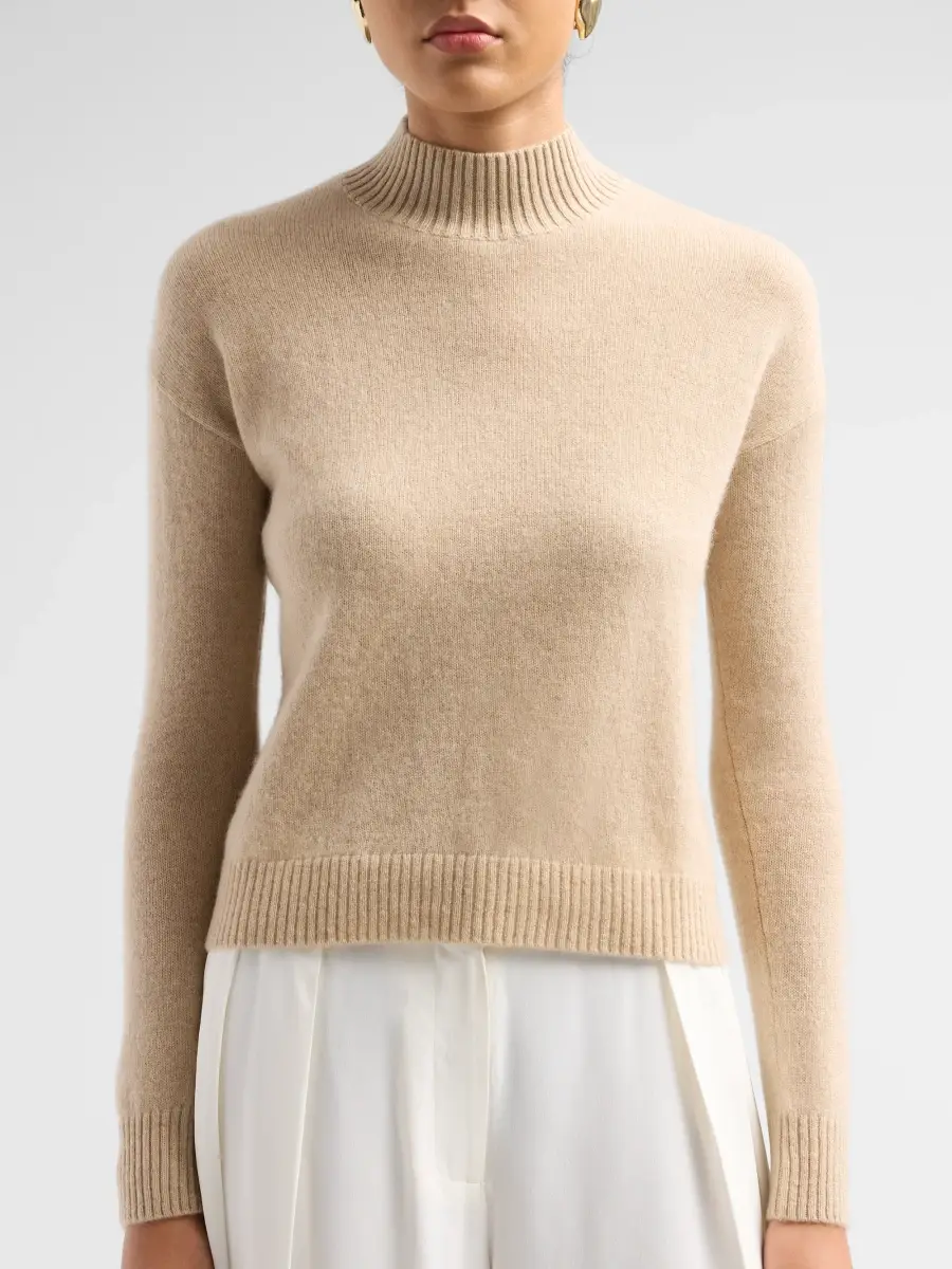 Saks Fifth Avenue Women's Basic Cashmere Mock Turtleneck Sweater | Thumbnail 5 Saks Fifth Avenue Women's Basic Cashmere Mock Turtleneck Sweater | Thumbnail 5