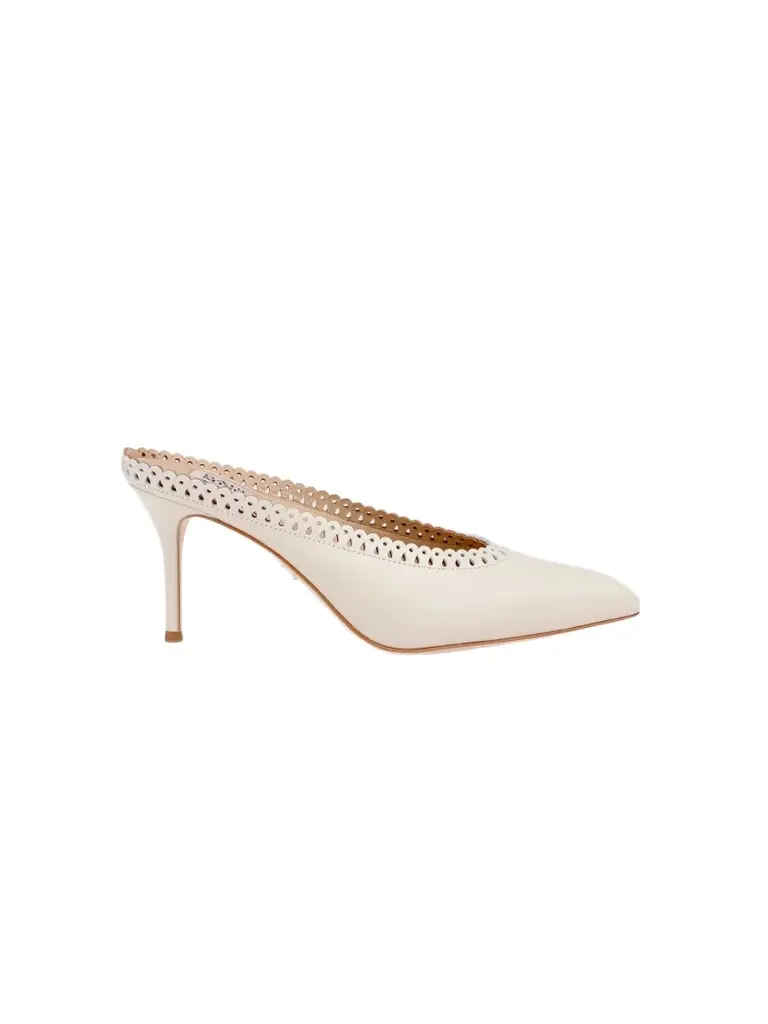 Women's Rylie 75MM Leather Mules Women's Rylie 75MM Leather Mules