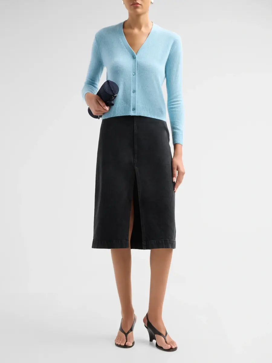 Saks Fifth Avenue Women's Basic V-Neck Cashmere Cardigan | Thumbnail 2 Saks Fifth Avenue Women's Basic V-Neck Cashmere Cardigan | Thumbnail 2