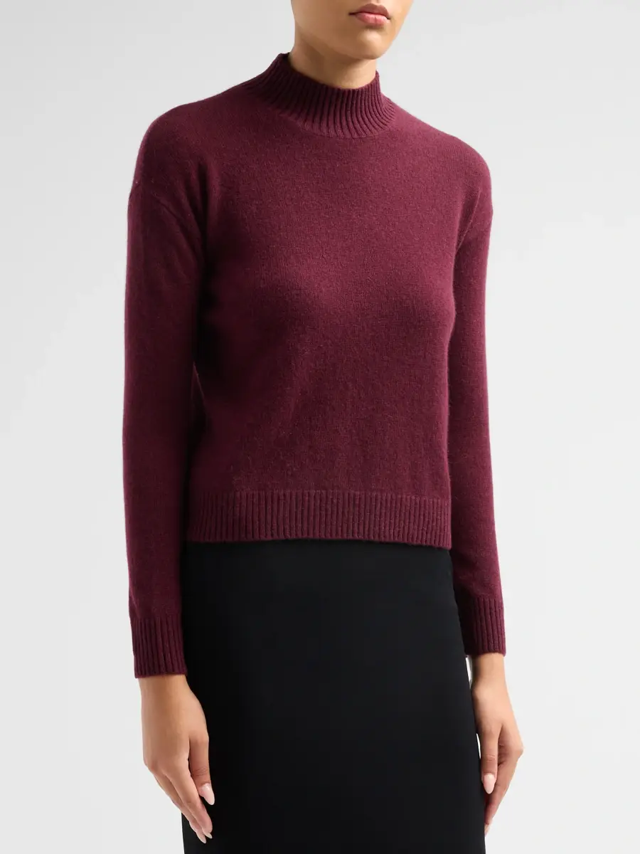 Saks Fifth Avenue Women's Basic Cashmere Mock Turtleneck Sweater | Thumbnail 4 Saks Fifth Avenue Women's Basic Cashmere Mock Turtleneck Sweater | Thumbnail 4