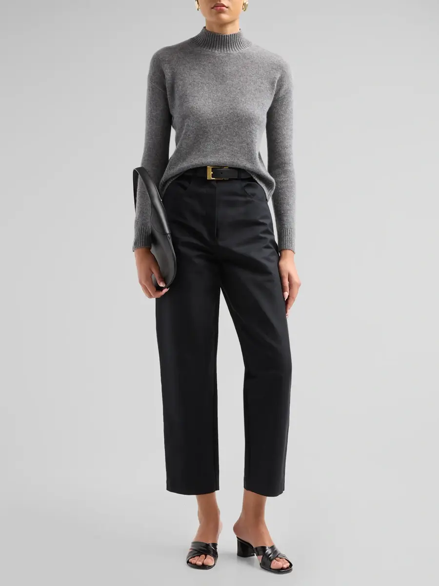 Saks Fifth Avenue Women's Basic Cashmere Mock Turtleneck Sweater | Thumbnail 2 Saks Fifth Avenue Women's Basic Cashmere Mock Turtleneck Sweater | Thumbnail 2