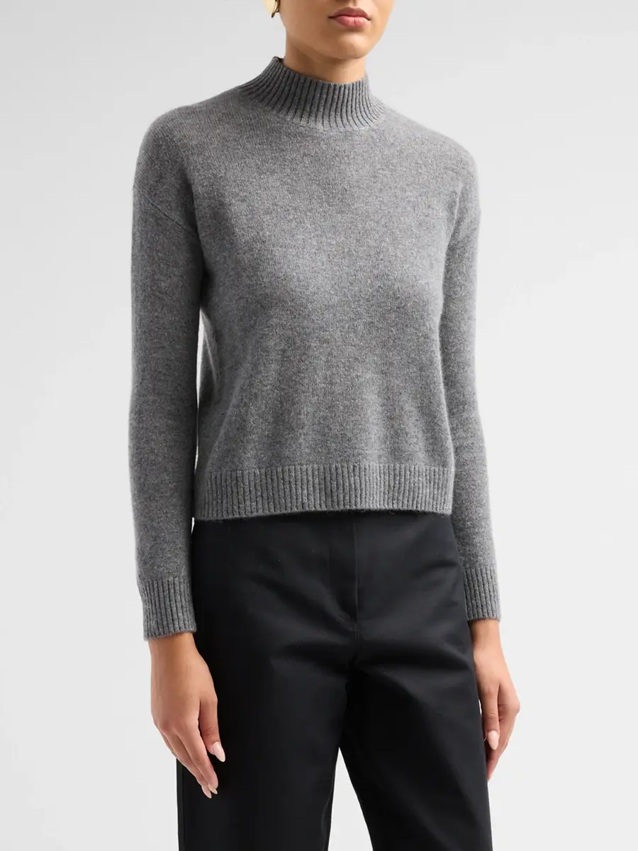 Saks Fifth Avenue Women's Basic Cashmere Mock Turtleneck Sweater | Thumbnail 4 Saks Fifth Avenue Women's Basic Cashmere Mock Turtleneck Sweater | Thumbnail 4