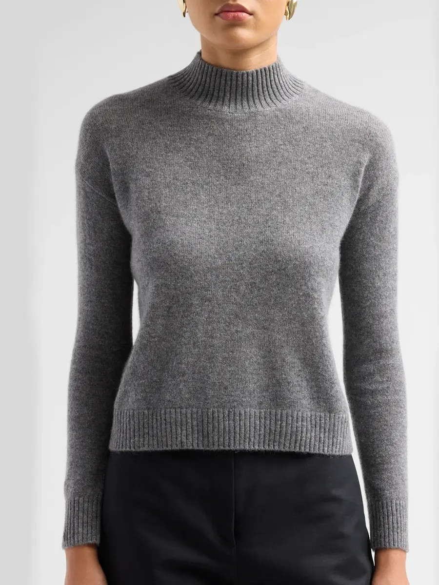 Saks Fifth Avenue Women's Basic Cashmere Mock Turtleneck Sweater | Thumbnail 5 Saks Fifth Avenue Women's Basic Cashmere Mock Turtleneck Sweater | Thumbnail 5