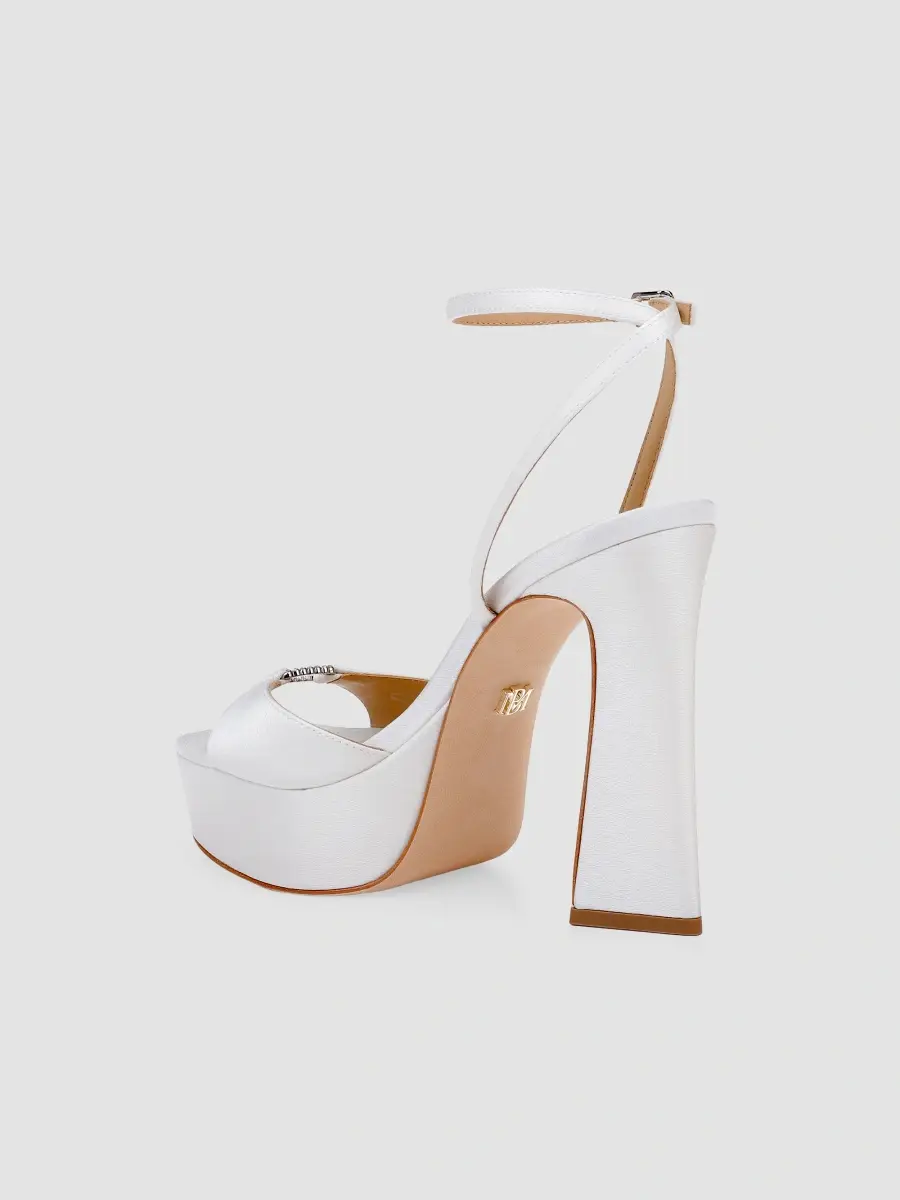 BADGLEY MISCHKA Women's Romina 120MM Velvet Platform Sandals | Thumbnail 3 BADGLEY MISCHKA Women's Romina 120MM Velvet Platform Sandals | Thumbnail 3