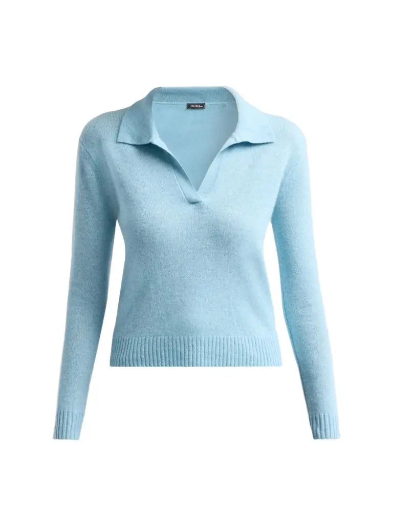 Saks Fifth Avenue Women's Basic Cashmere Polo Sweater