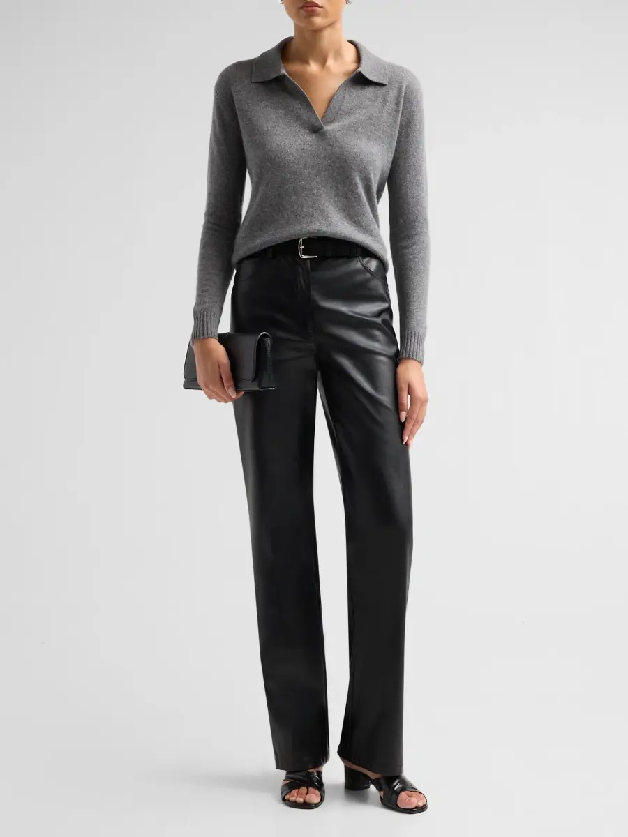 Saks Fifth Avenue Women's Basic Cashmere Polo Sweater | Thumbnail 2 Saks Fifth Avenue Women's Basic Cashmere Polo Sweater | Thumbnail 2