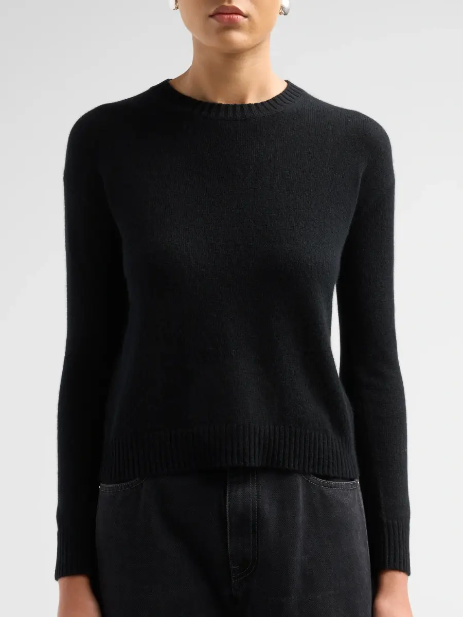 Saks Fifth Avenue Women's Basic Cashmere Easy Crewneck Sweater | Thumbnail 5 Saks Fifth Avenue Women's Basic Cashmere Easy Crewneck Sweater | Thumbnail 5