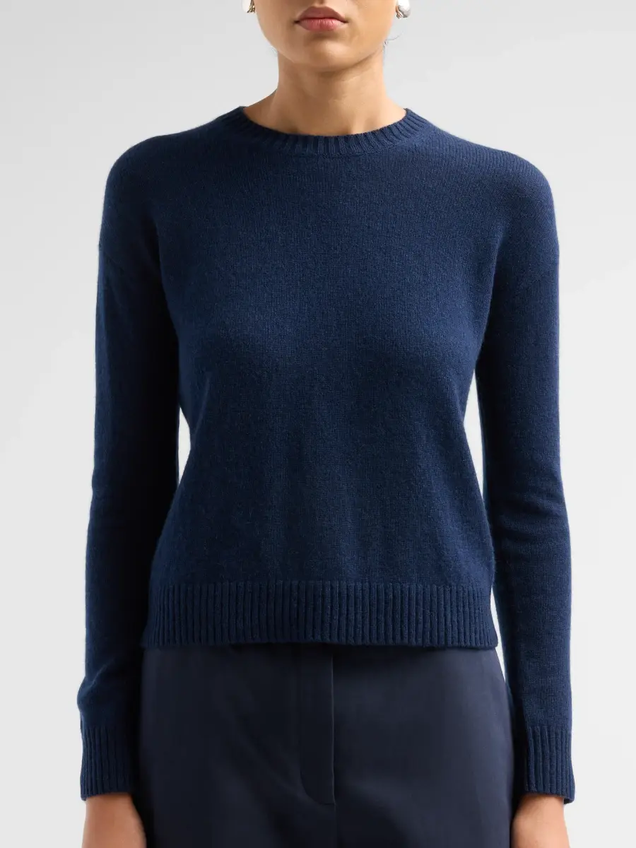 Saks Fifth Avenue Women's Basic Cashmere Easy Crewneck Sweater | Thumbnail 5 Saks Fifth Avenue Women's Basic Cashmere Easy Crewneck Sweater | Thumbnail 5