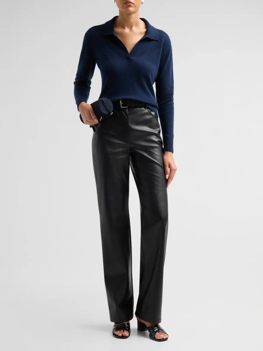 Saks Fifth Avenue Women's Basic Cashmere Polo Sweater | Thumbnail 2 Saks Fifth Avenue Women's Basic Cashmere Polo Sweater | Thumbnail 2