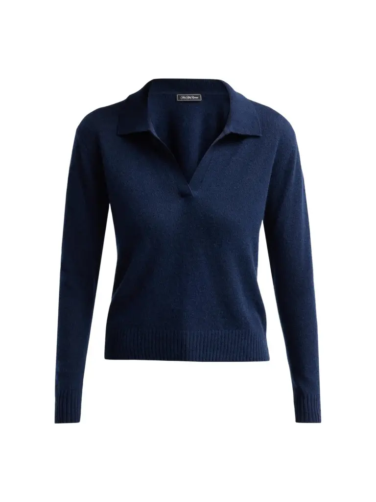 Saks Fifth Avenue Women's Basic Cashmere Polo Sweater