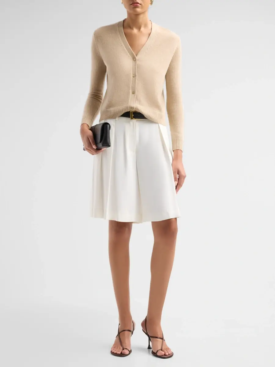 Saks Fifth Avenue Women's Basic V-Neck Cashmere Cardigan | Thumbnail 2 Saks Fifth Avenue Women's Basic V-Neck Cashmere Cardigan | Thumbnail 2