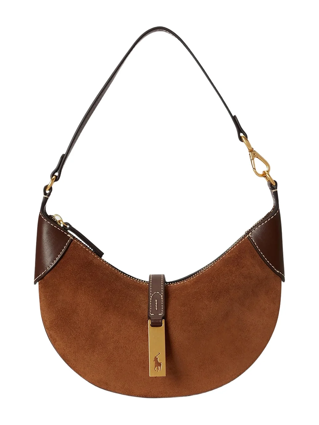 Women's Polo ID Suede Mini Shoulder Bag