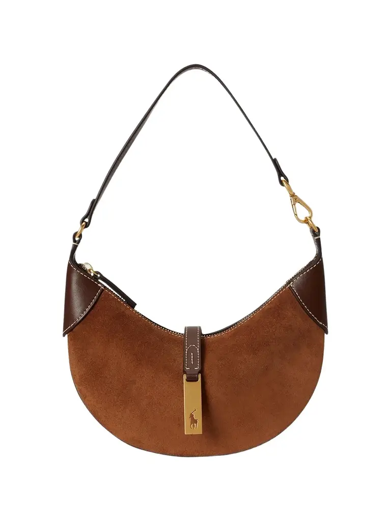 Women's Polo ID Suede Mini Shoulder Bag Women's Polo ID Suede Mini Shoulder Bag