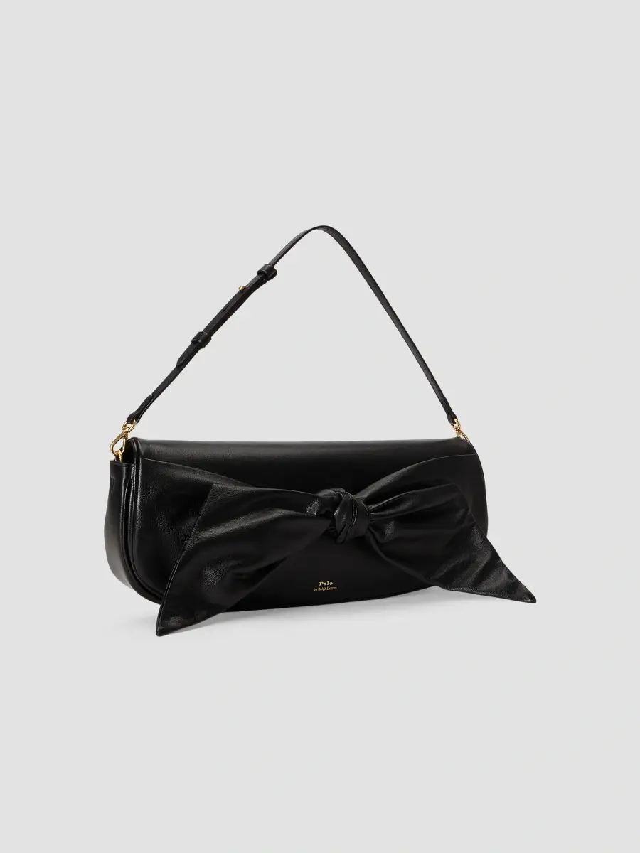Polo Ralph Lauren Women's Bow Leather Clutch | Thumbnail 3