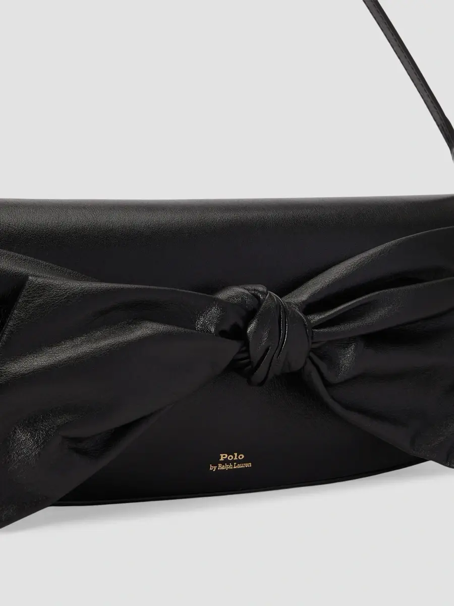 Polo Ralph Lauren Women's Bow Leather Clutch | Thumbnail 4